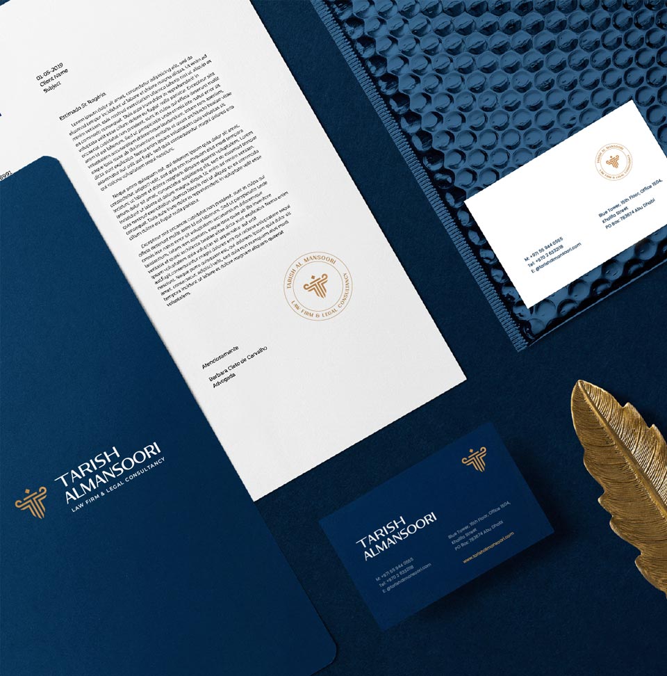 Tarish Mansouri Law Firm Dubai leading legal partner - Aimstyle branding digital assets
