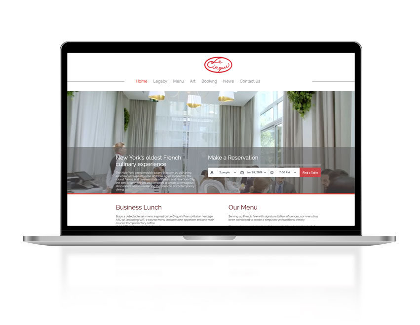 Le Cirque Dubai Website Launch, The well-known French restaurant in New York