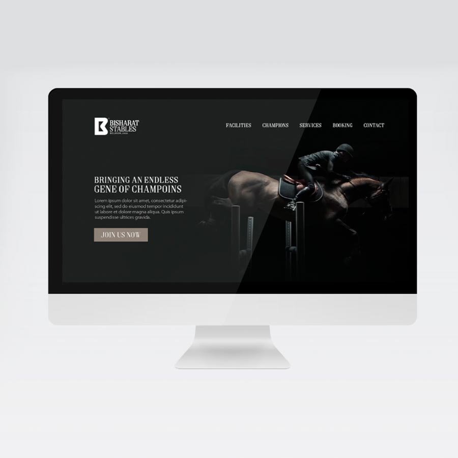 Aimstyle has designed an exclusive brand identity for Bisharat Stables in Belgium.